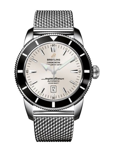 Breitling Superocean Heritage 46 Paslanmaz Çelik / Siyah / Stratus Gümüş / Milanese, referans A1732024.G642.152A