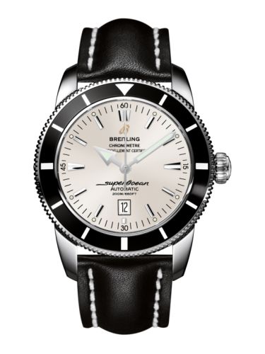 Breitling Superocean Heritage 46 Paslanmaz Çelik / Siyah / Stratus Gümüş / Calf, referans A1732024.G642.441X