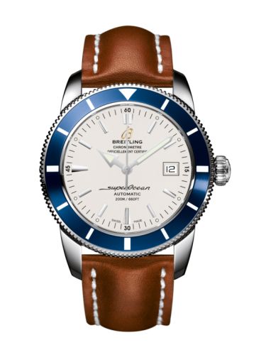 Breitling Superocean Heritage 42 Paslanmaz Çelik / Mavi / Stratus Gümüş / Calf, referans A1732116.G717.433X