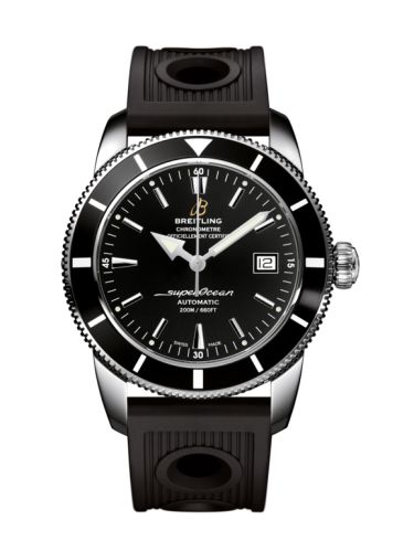 Breitling Superocean Heritage 42 Paslanmaz Çelik / Siyah / Volcano Siyah / Kauçuk, referans A1732124.BA61.200S