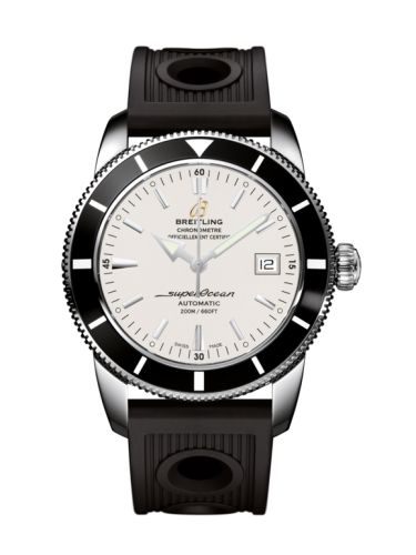 Breitling Superocean Heritage 42 Paslanmaz Çelik / Siyah / Stratus Gümüş / Kauçuk, referans A1732124.G717.200S