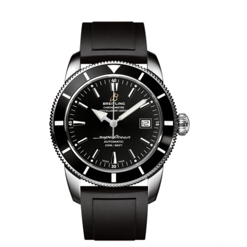 Breitling Superocean Heritage 42 Paslanmaz Çelik / Siyah / Volcano Siyah / Kauçuk, referans A1732124.BA61.131S