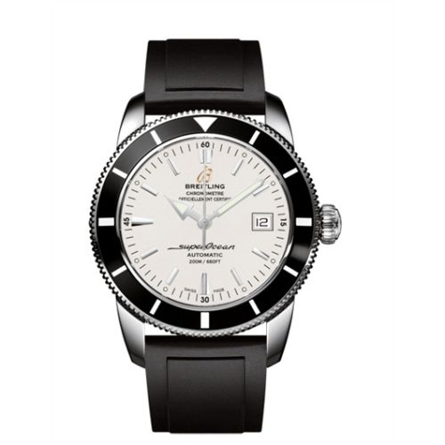 Breitling Superocean Heritage 42 Paslanmaz Çelik / Siyah / Stratus Gümüş / Kauçuk, referans A1732124.G717.131S