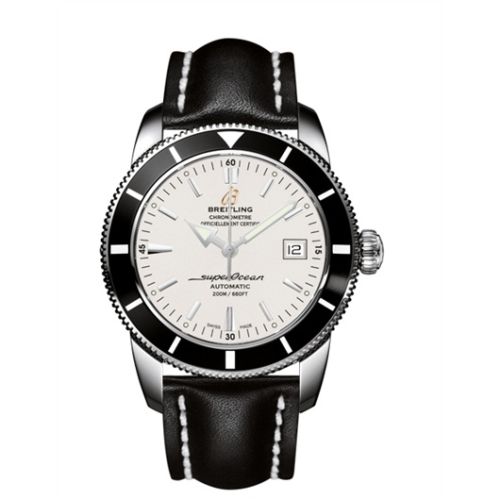 Breitling Superocean Heritage 42 Paslanmaz Çelik / Siyah / Stratus Gümüş / Calf, referans A1732124.G717.435X