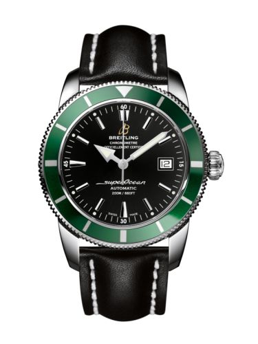 Breitling Superocean Heritage 42 Paslanmaz Çelik / Yeşil / Volcano Siyah / Calf, referans A1732136.BA61.435X