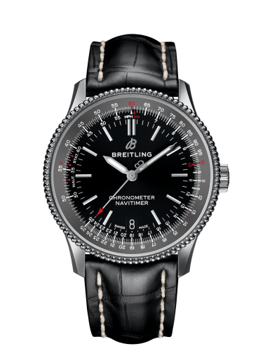 Breitling Navitimer 1 38 Automatic Paslanmaz Çelik / Siyah / Croco / Pin, referans A17325241B1P1