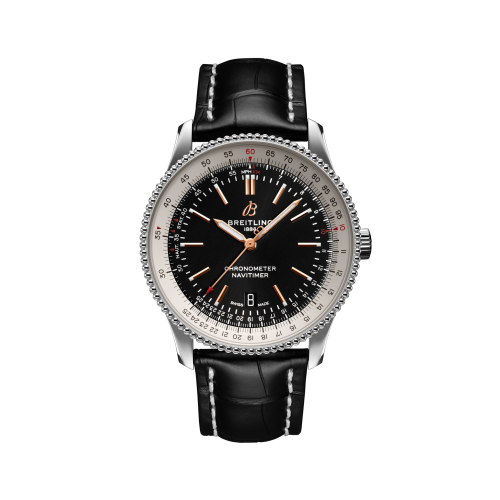 Breitling Navitimer Automatic 41 Automatic Paslanmaz Çelik / Siyah / Croco / Pin, referans A17326211B1P1