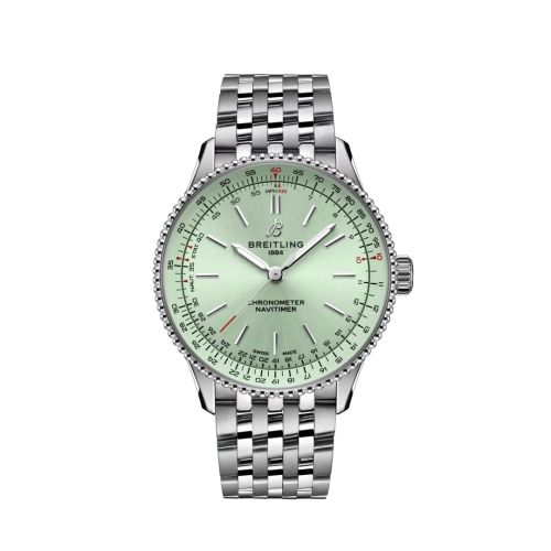 Breitling Navitimer Automatic 36 Paslanmaz Çelik / Mint Yeşil / Bilezik, referans A17327361L1A1