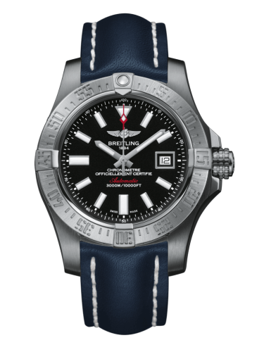 Breitling Avenger II Seawolf Paslanmaz Çelik / Volcano Siyah / Calf / Pin 45mm, referans A1733110/BC30/105X/A20BASA.1
