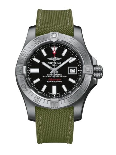 Breitling Avenger II Seawolf Paslanmaz Çelik / Volcano Siyah / Military / Pin 45mm, referans A1733110/BC30/106W/A20BASA.1