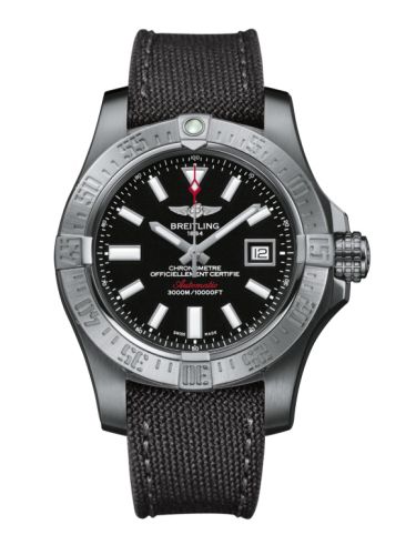 Breitling Avenger II Seawolf Paslanmaz Çelik / Volcano Siyah / Military / Pin 45mm, referans A1733110/BC30/109W/A20BASA.1