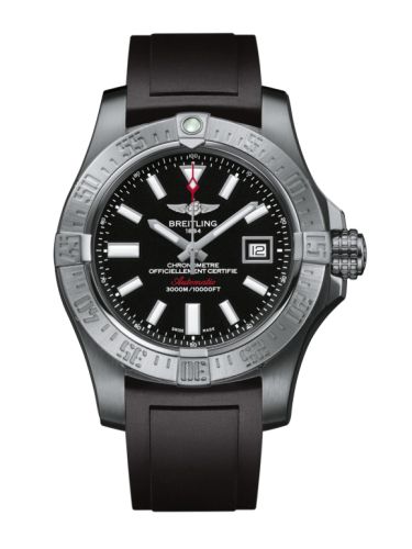 Breitling Avenger II Seawolf Paslanmaz Çelik / Volcano Siyah / Kauçuk 45mm, referans A1733110/BC30/131S