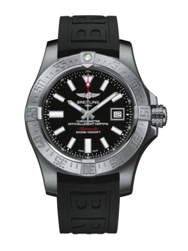 Breitling Avenger II Seawolf Paslanmaz Çelik / Volcano Siyah / Kauçuk / Pin 45mm, referans A1733110/BC30/152S/A20SS.1