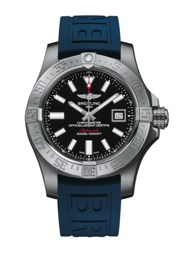 Breitling Avenger II Seawolf Paslanmaz Çelik / Volcano Siyah / Kauçuk / Folding 45mm, referans A1733110/BC30/157S/A20DSA.2