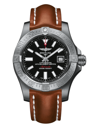 Breitling Avenger II Seawolf Paslanmaz Çelik / Volcano Siyah / Calf / Folding 45mm, referans A1733110/BC30/434X/A20DSA.1