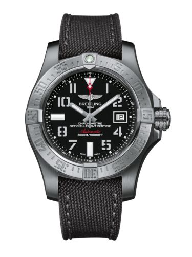 Breitling Avenger II Seawolf Paslanmaz Çelik / Volcano Siyah / Military / Pin 45mm, referans A1733110/BC31/109W