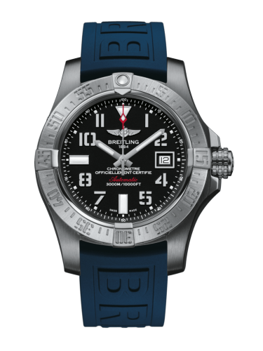 Breitling Avenger II Seawolf Paslanmaz Çelik / Volcano Siyah / Kauçuk / Folding 45mm, referans A1733110/BC31/157S/A20DSA.2