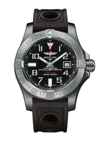 Breitling Avenger II Seawolf Paslanmaz Çelik / Volcano Siyah / Kauçuk / Folding 45mm, referans A1733110/BC31/200S/A20DSA.2