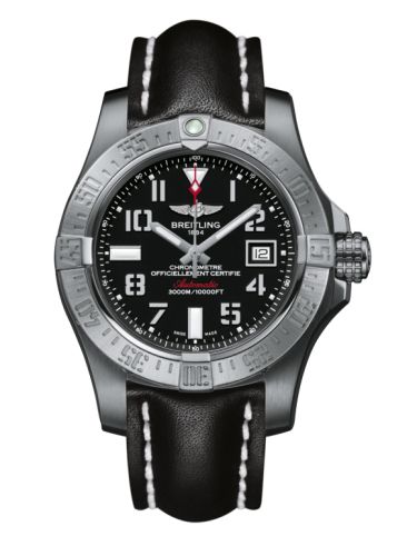 Breitling Avenger II Seawolf Paslanmaz Çelik / Volcano Siyah / Calf / Pin 45mm, referans A1733110/BC31/435X/A20BASA.1