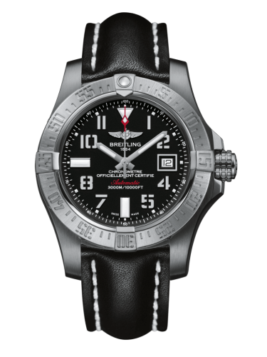 Breitling Avenger II Seawolf Paslanmaz Çelik / Volcano Siyah / Calf / Folding 45mm, referans A1733110/BC31/436X/A20DSA.1