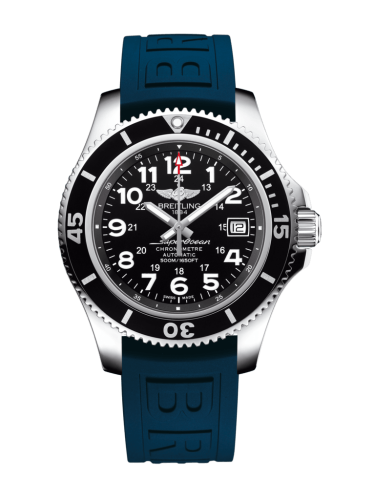 Breitling Superocean II 42 Paslanmaz Çelik / Volcano Siyah / Kauçuk / Pin, referans A17365C9/BD67/148S/A18S.1