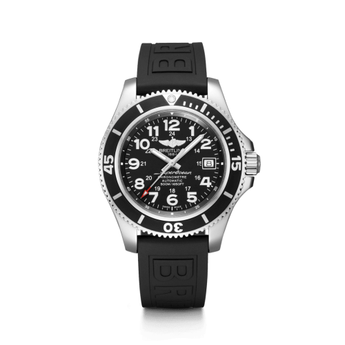 Breitling Superocean II 42 Paslanmaz Çelik / Volcano Siyah / Kauçuk / Pin, referans A17365C91B1S1