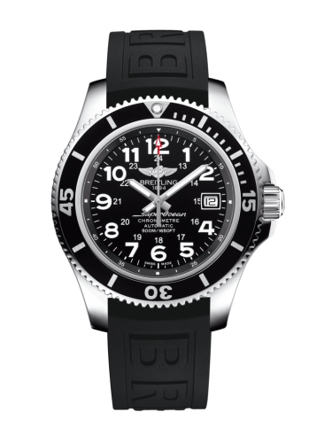 Breitling Superocean II 42 Paslanmaz Çelik / Volcano Siyah / Kauçuk / Folding, referans A17365C91B1S2