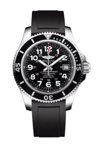 Breitling Superocean II 42 Paslanmaz Çelik / Volcano Siyah / Kauçuk, referans A17365C9.BD67.132S