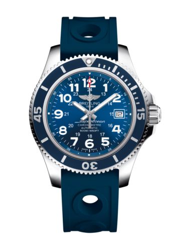 Breitling Superocean II 42 Paslanmaz Çelik / Mavi / Mariner Mavi / Ocean Racer / Pin, referans A17365D11C1S1