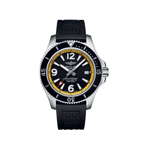 Breitling Superocean 42 Paslanmaz Çelik / Siyah - Sarı / eComm, referans A17366D71B1S1