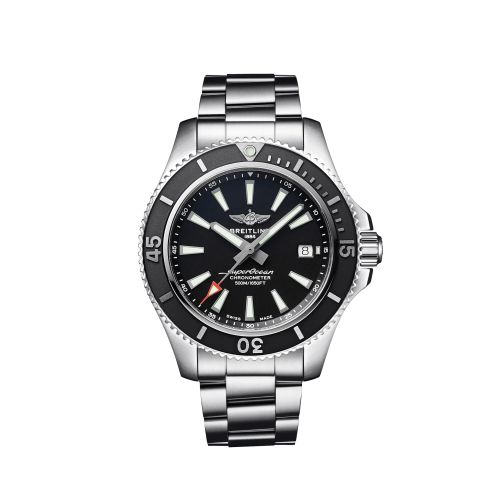 Breitling Superocean 42 Paslanmaz Çelik / Siyah / Bilezik / Japan, referans A17366D71B2A1