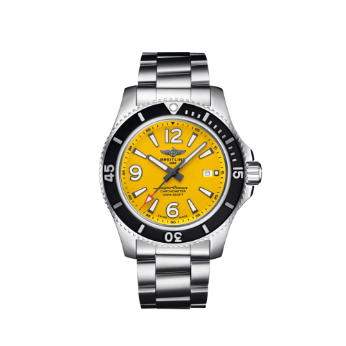 Breitling Superocean 44 Paslanmaz Çelik / Sarı / Bilezik, referans A17367021I1A1