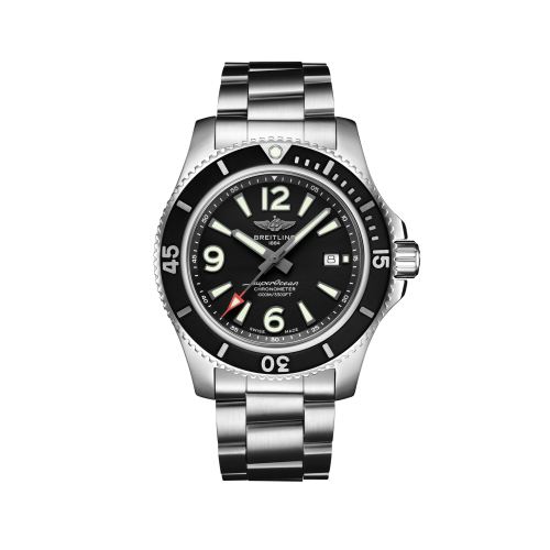Breitling Superocean 44 Paslanmaz Çelik / Siyah / Bilezik, referans A17367D71B1A1