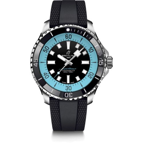 Breitling SuperOcean Automatic 44 Paslanmaz Çelik / Siyah - Mavi / Rüschenbeck Edition, referans A173761A1B1S1