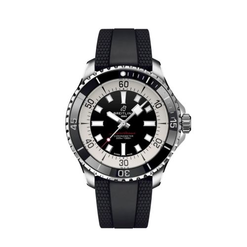 Breitling SuperOcean Automatic 44 Paslanmaz Çelik / Siyah / Kauçuk, referans A17376211B1S1