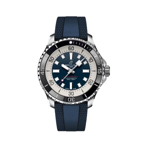 Breitling SuperOcean Automatic 44 Paslanmaz Çelik / Mavi / Kauçuk, referans A17376211C1S1