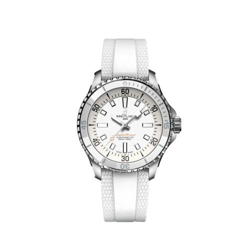 Breitling SuperOcean Automatic 36 Paslanmaz Çelik / Beyaz / Ruber, referans A17377211A1S1