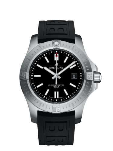 Breitling Chronomat Colt 44 Automatic Siyah / Kauçuk / Folding, referans A17388101B1S1