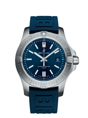 Breitling Chronomat Colt 44 Automatic Mavi / Kauçuk / Folding, referans A17388101C1S1