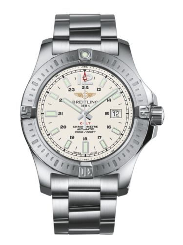 Breitling Colt 44 Automatic Stratus Gümüş / Bilezik, referans A1738811.G791.173A
