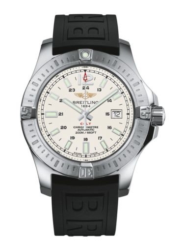 Breitling Colt 44 Automatic Stratus Gümüş / Kauçuk, referans A1738811.G791.152S
