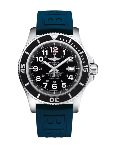 Breitling Superocean II 44 Paslanmaz Çelik / Siyah / Volcano Siyah / Kauçuk / Pin, referans A17392D7/BD68/158S/A20SS.1