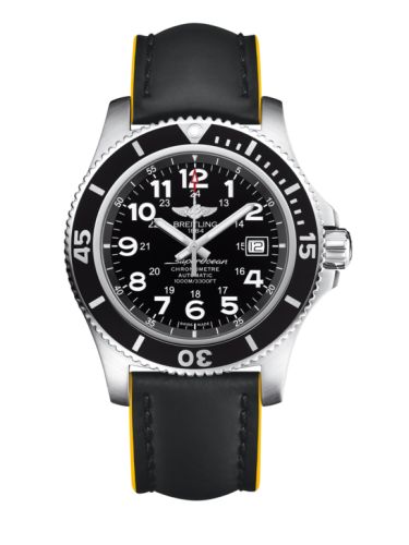 Breitling Superocean II 44 Paslanmaz Çelik / Siyah / Volcano Siyah / Kauçuk, referans A17392D7.BD68.229X