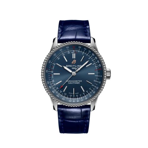 Breitling Navitimer 1 35 Automatic Stainless Steel / Blue / Croco / Folding, reference A17395161C1P2