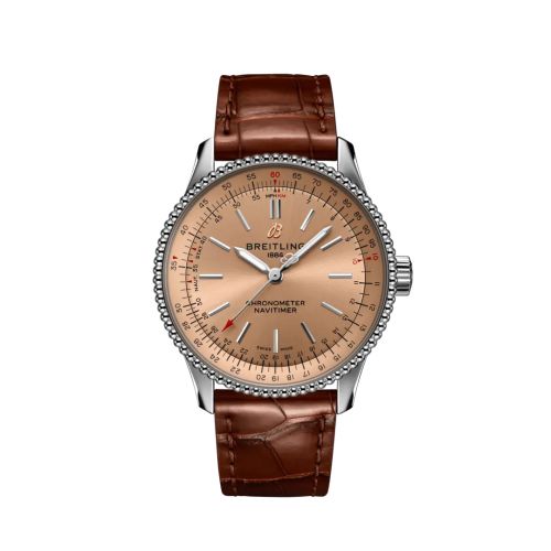 Breitling Navitimer 1 35 Automatic Stainless Steel / Copper / Croco / Folding, reference A17395201K1P2