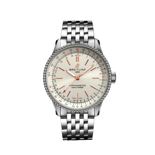 Breitling Navitimer 1 35 Automatic Stainless Steel / Silver / Bracelet, reference A17395F41G1A1