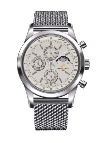Transocean Chronograph 1461 Paslanmaz Çelik / Gümüş / Bilezik 43 mm