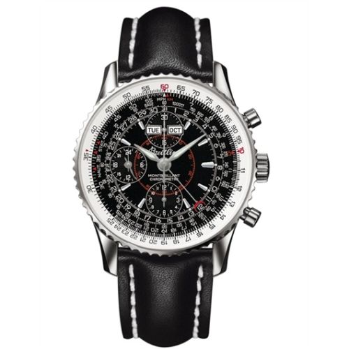 Montbillant Datora Siyah / Calf 43 mm