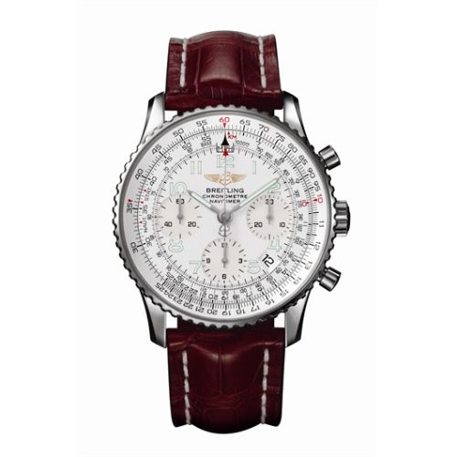 Breitling Navitimer Silver / Alligator 41.8mm, reference A2332212/G533