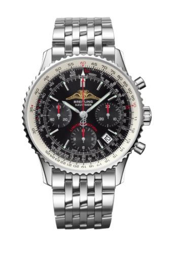 Breitling Navitimer 01 43 Stainless Steel / Black / Bracelet / AOPA, reference A233225U/BD70/442A